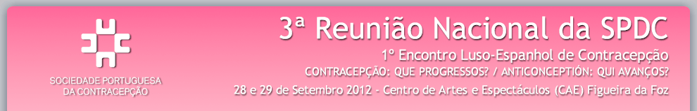 3 Reunio Nacional da SPDC - 28 e 29 Setembro 2012 Figueira da Foz