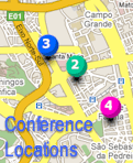 Conference Locations - Lisbon Map