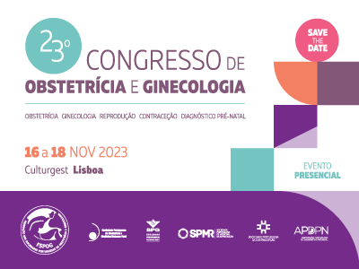 23º Congresso de Obstetrícia e Ginecologia 16-18 de Novembro, Culturgest Lisboa